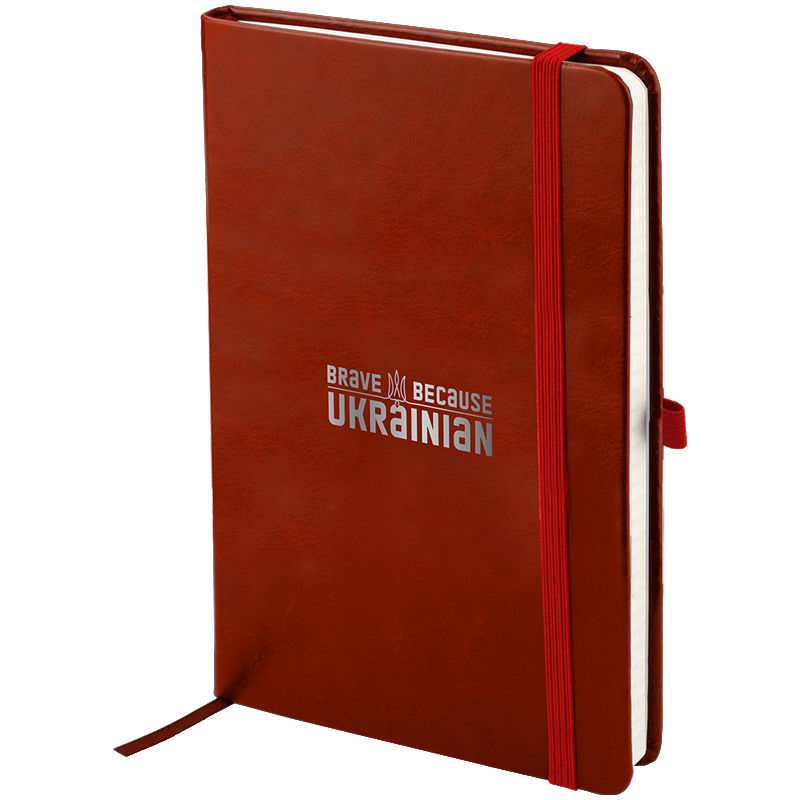 Блокнот А5 96арк. кліт. карт. "Partner Lux" бордов. №8202-05-1-A/Axent/(18) — фото товару | Канцелярський Сад