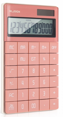Калькулятор "Deli" №NS041 (12-розряд.) 165х103х12,5мм рожевий(10) — фото товару | Канцелярський Сад