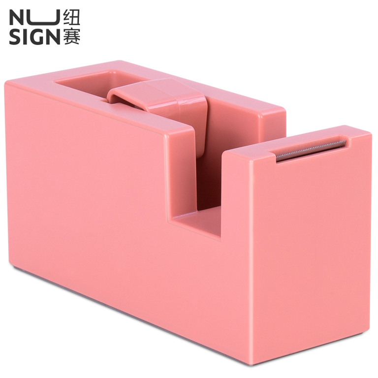 Диспенсер для клейкої стрічки "Deli" №NS121 рожевий — фото товару | Канцелярський Сад