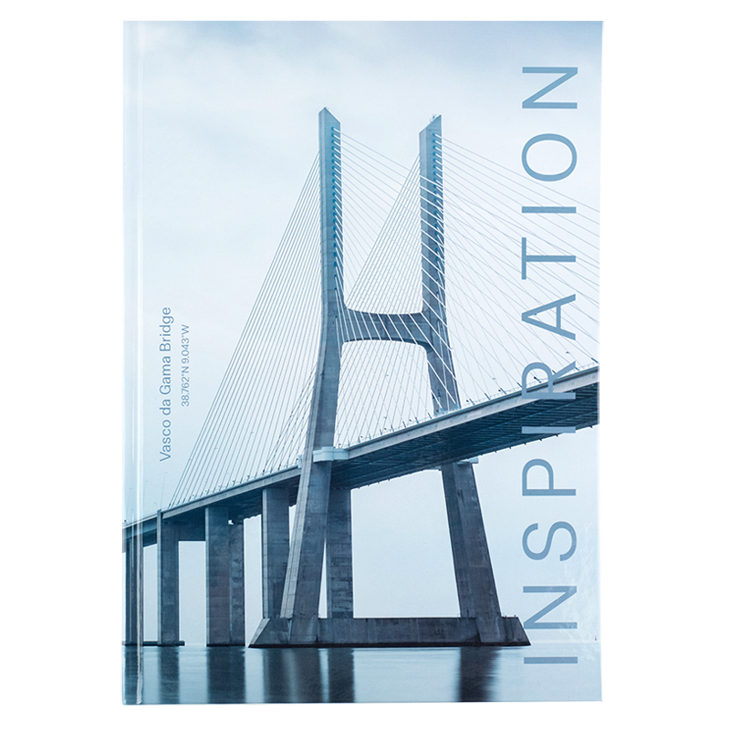 Книга-канц. А4 96арк. кліт. тв. обкл. "Inspiration" №8422-564/Axent/(10) — фото товару | Канцелярський Сад