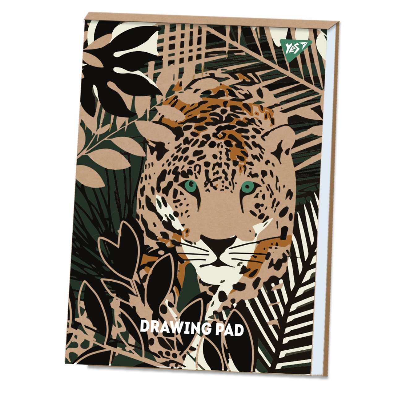 Альбом для малюв. склейка 30/100 А4 "Jaguar" крафт білила №130547/Yes/(6)(72) — купити | Канцелярський Сад