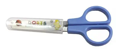 Ножиці дит. "Deli" №6021E 12см в чохлі(12) — фото товару | Канцелярський Сад