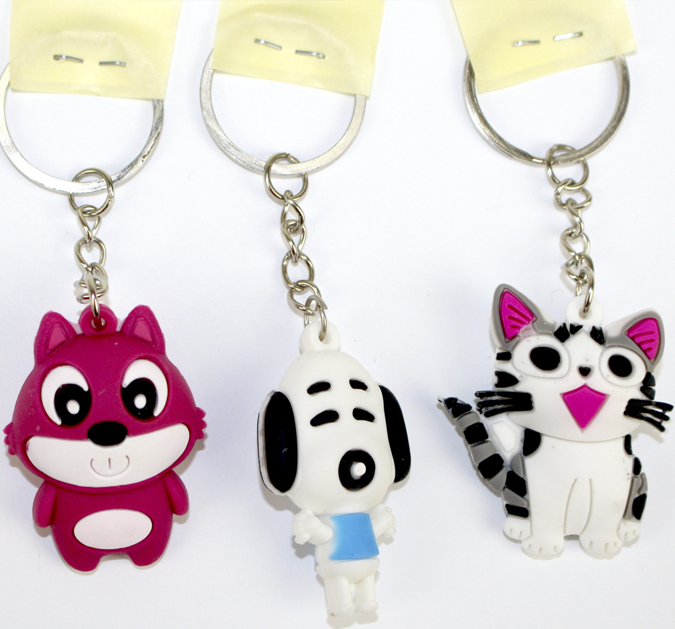 Брелок гумовий "Собачки та котики" №2050 — фото товару | Канцелярський Сад