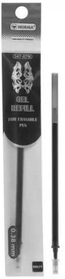 Стрижень гел. "Norma" №347-09N "пиши-стирай" 0,38мм чорн. (20)(240) — фото товару | Канцелярський Сад