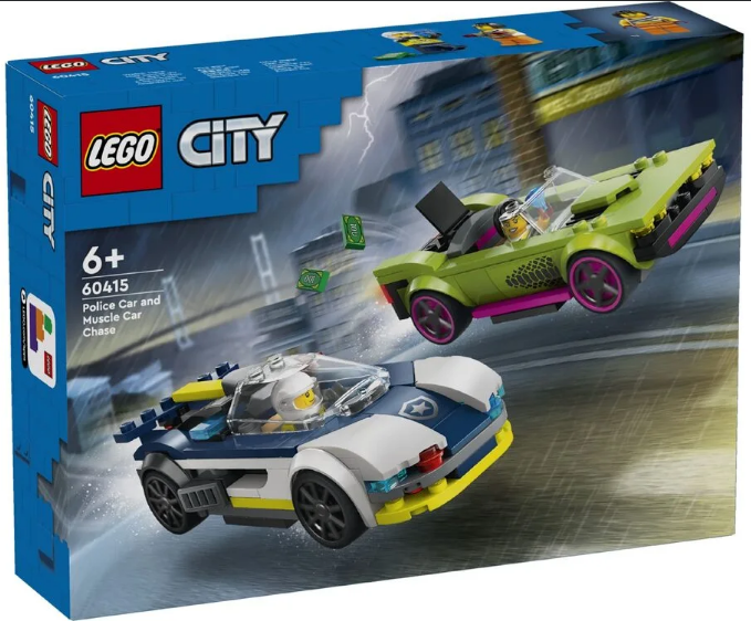Конструктор "LEGO" City Переслідування маслкара на поліцейському автомобілі №60415(6) — фото товару | Канцелярський Сад