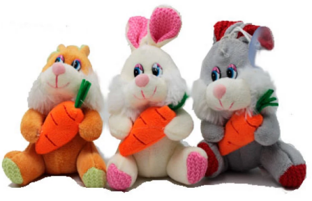 Брелок "Зайчик на присосці" №К18-25(24) — фото товару | Канцелярський Сад