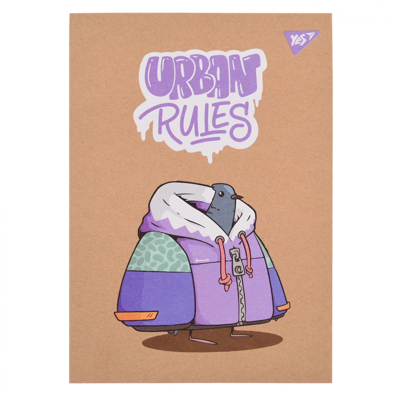 Блокнот А5 80арк. кліт. білила,крафт Urban animals №151993/Yes/(3)(84) — фото товару | Канцелярський Сад