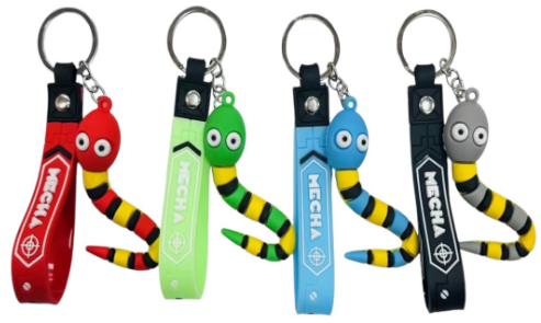 Брелок гумовий "Змія" зі стрічкою №2024-01(12)(600) — фото товару | Канцелярський Сад