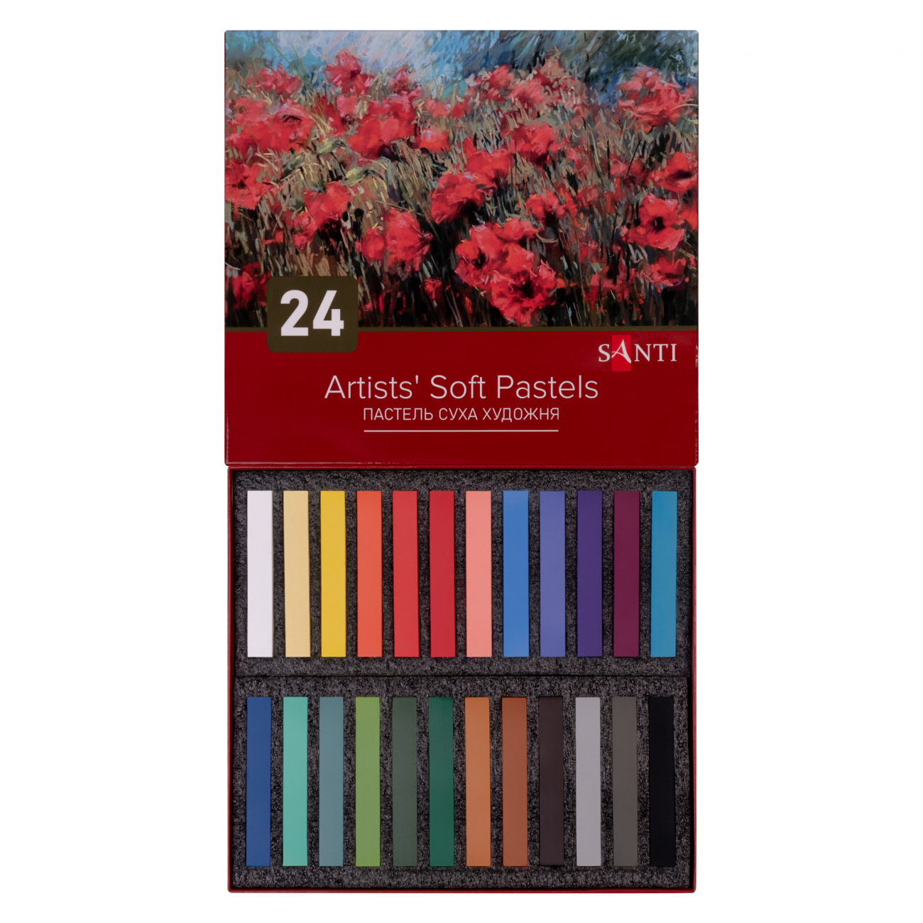 Пастель суха "Santi" №353694 24кольор.(2)(12) — фото товару | Канцелярський Сад