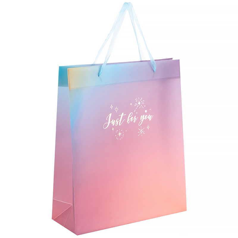 Пакет подарунковий пласт. "Axent" №8504-38-A Just for you-2 32х27см(12) — фото товару | Канцелярський Сад