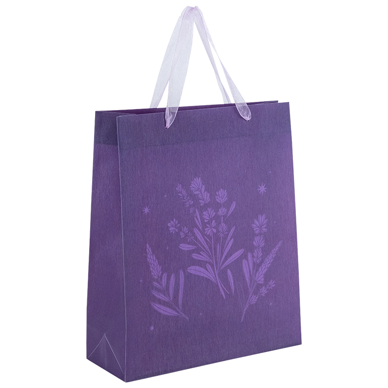 Пакет подарунковий пласт. "Axent" №8504-34-A Lavender-2 32х27см(12) — фото товару | Канцелярський Сад