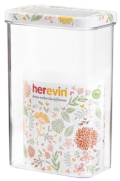 Контейнер для харч. прод. пласт. "Herevin Storage Canister-Botanic" 2,5л №161208-157(10) — фото товару | Канцелярський Сад