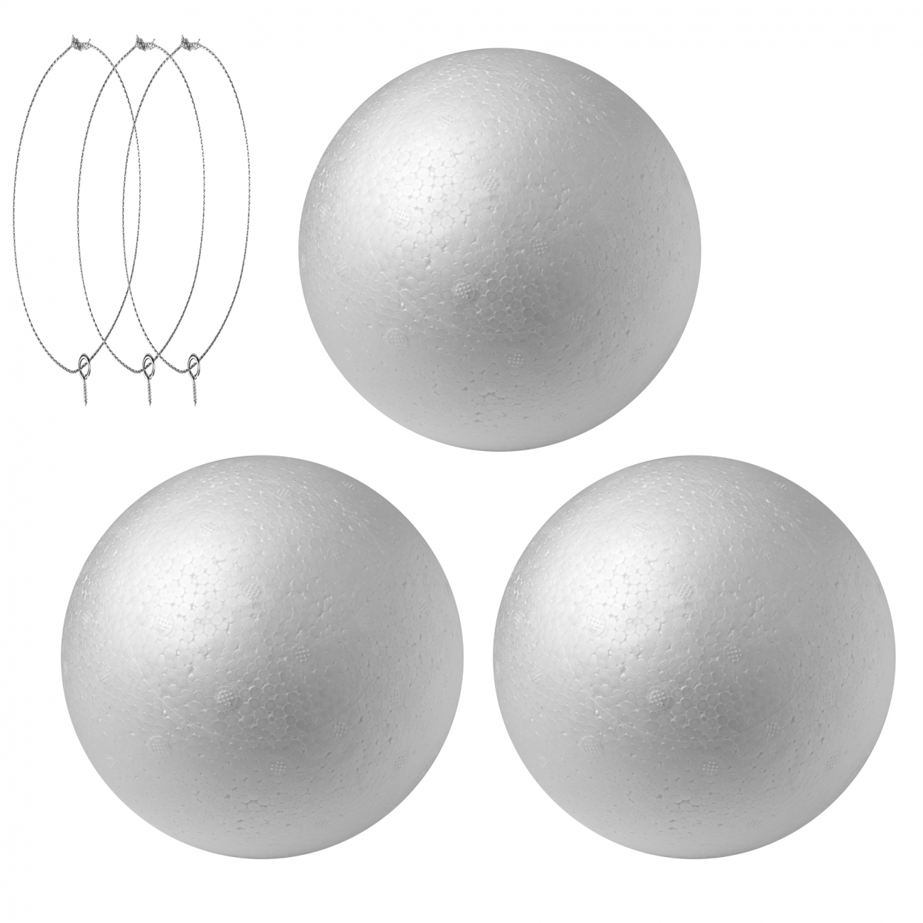 Заготовка пінопласт "Santi" Куля 7см №743107(3)(36)(432) — фото товару | Канцелярський Сад