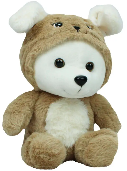 М'яка ігр. "Ведмедик в капюшоні (пес)" №00004-42 — фото товару | Канцелярський Сад