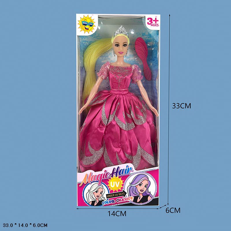 Лялька "Барбі" змінюе колір волосся,в кор-ці,33х14х6см №JJ9903-G3/JJ9903-G5(54)(108) КІ — фото товару | Канцелярський Сад