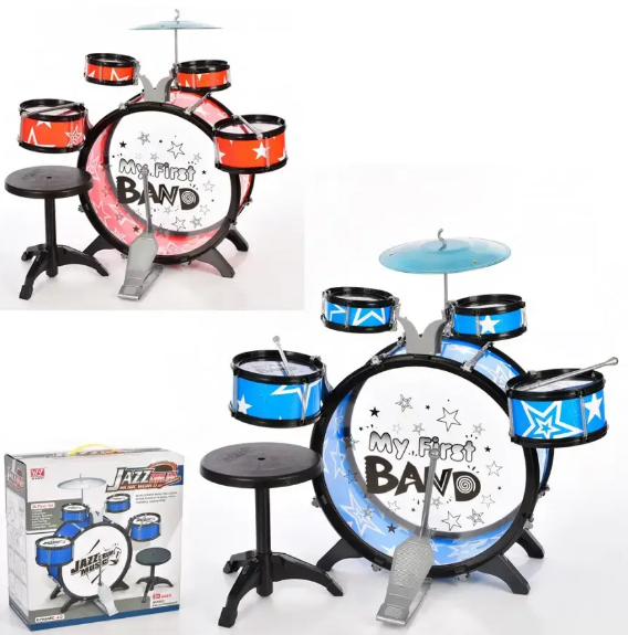 Барабанна установка,4 барабани,в кор-ці,40х40х20см №1919(8) — фото товару | Канцелярський Сад