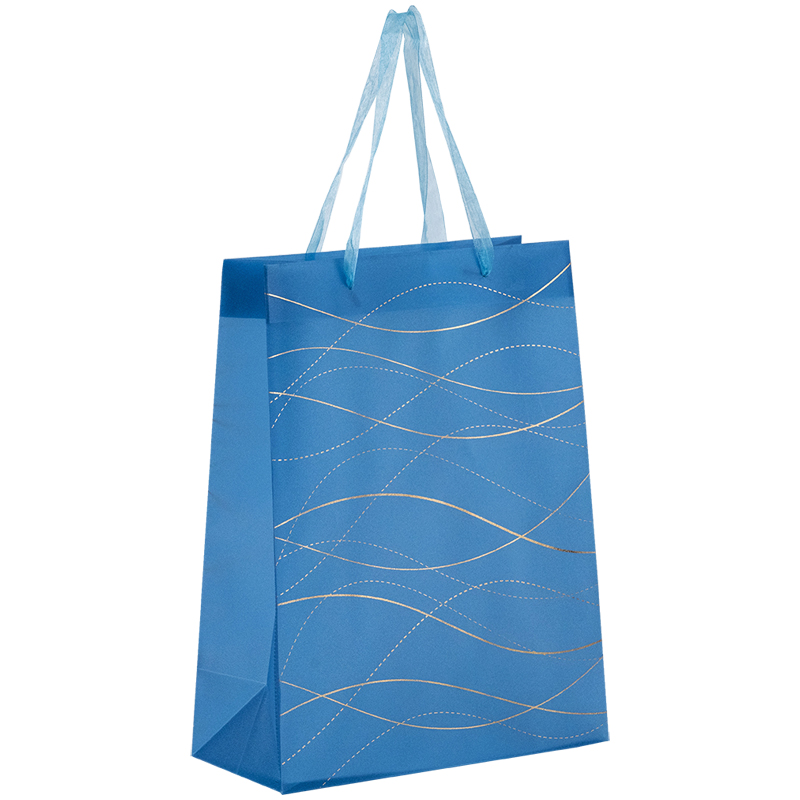 Пакет подарунковий пласт. "Axent" №8503-30-A Waves-2 25х19см(12) — фото товару | Канцелярський Сад