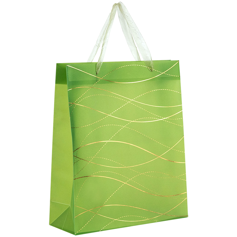 Пакет подарунковий пласт. "Axent" №8504-31-A Waves-3 32х27см(12) — фото товару | Канцелярський Сад