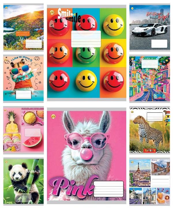 Зошит 24арк. кліт. /ТВ/ "Мікс 1" №ТA51300(20)(320) — фото товару | Канцелярський Сад