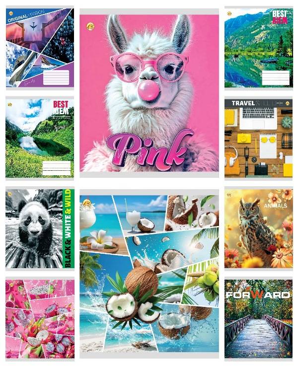 Зошит 36арк. кліт. /ТВ/ "Мікс" №ТА51400(20)(240) — фото товару | Канцелярський Сад