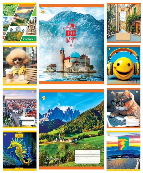 Зошит 48арк. лін. /ТВ/ "Мікс" №ТА52500(10)(200) — фото товару | Канцелярський Сад