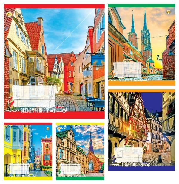 Зошит 60арк. кліт. /ТВ/ "Міста" №ТА51602(10)(160) — фото товару | Канцелярський Сад