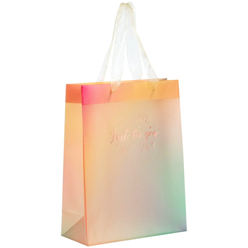 Пакет подарунковий пласт. "Axent" №8503-40-A Just for you-4 25х19см(12) — фото товару | Канцелярський Сад