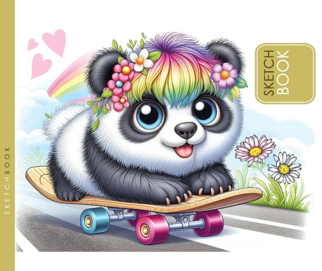 Скетчбук 24/100 В6 б/лін. мат.лам. №24347/БК001/1/Мандарин/(16) — фото товару | Канцелярський Сад