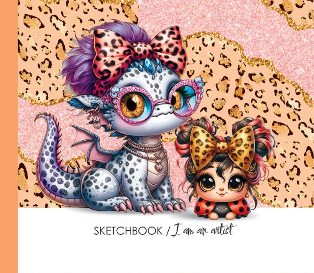 Скетчбук 24/100 В6 б/лін. мат.лам. №24360/БК001/14/Мандарин/(16) — фото товару | Канцелярський Сад