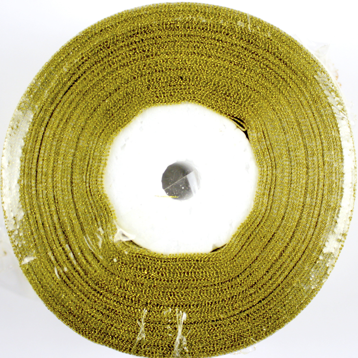 Стрічка атлас парча 5см/22м (зол.)(4) — фото товару | Канцелярський Сад