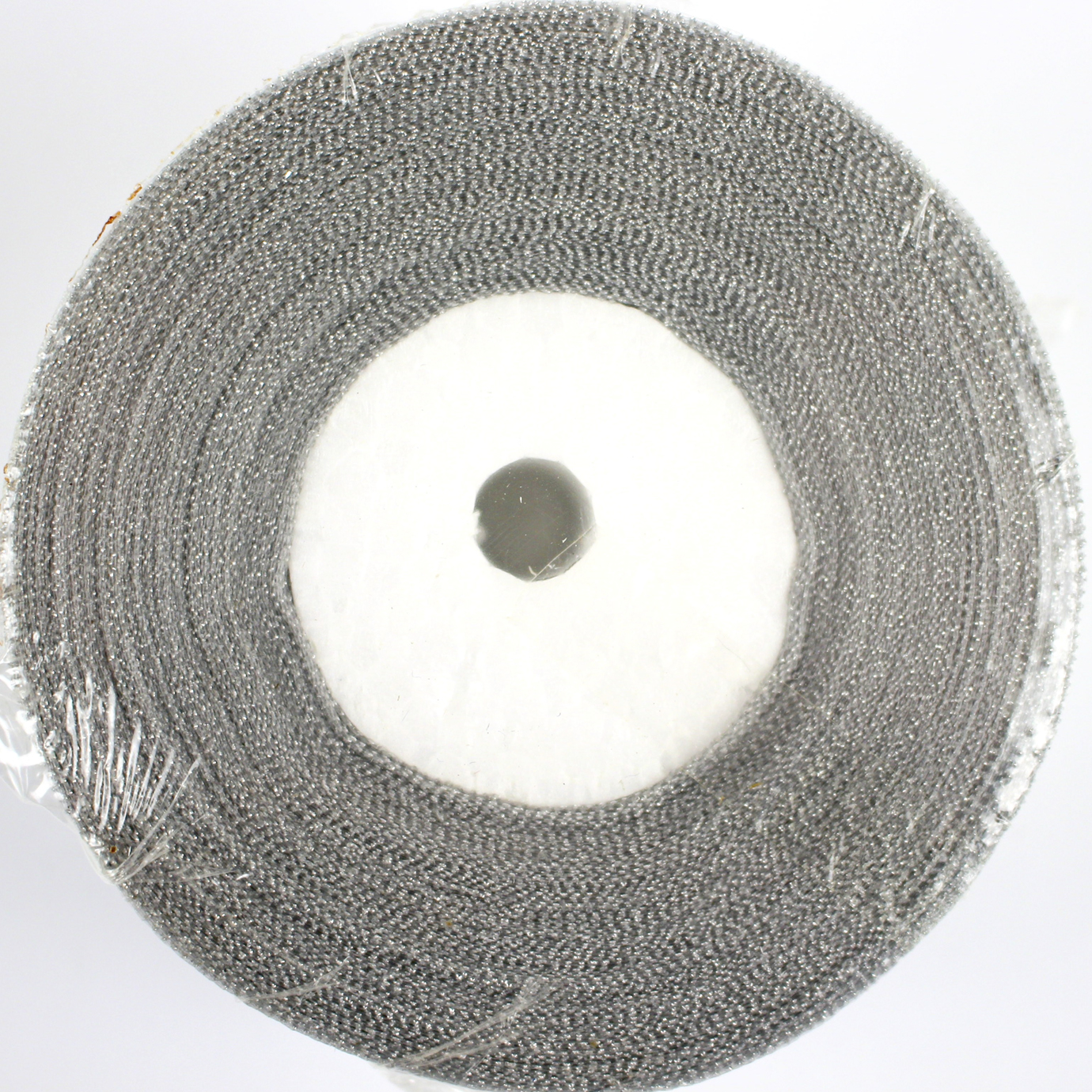 Стрічка атлас парча 4см/22м (срібл.)(5) — фото товару | Канцелярський Сад