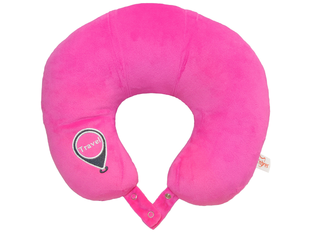 М'яка ігр. "Підголовник" Travel, рожевий №ПД-0445/Тигрес/(20) — фото товару | Канцелярський Сад