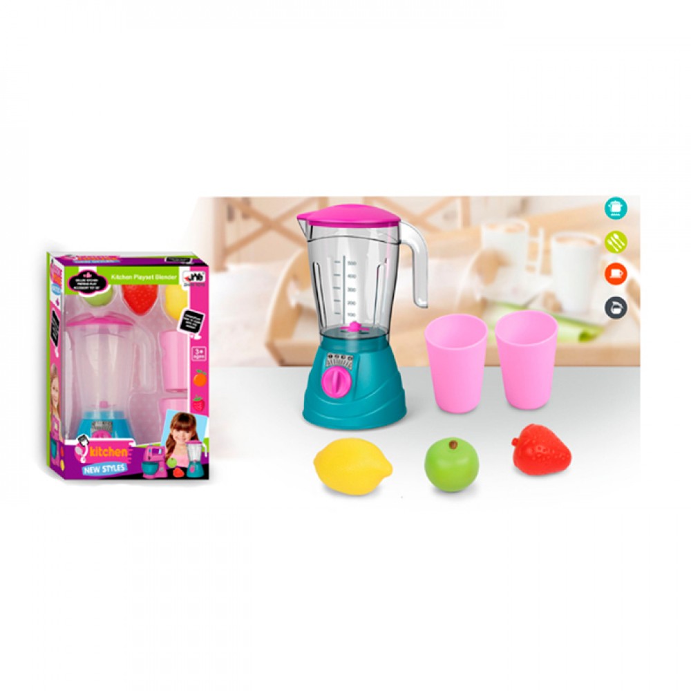 Блендер ігр-ий,2 склянки,фрукти,в кор-ці,18,5х27,5х9,5см,2 кольори №622B(48) — фото товару | Канцелярський Сад