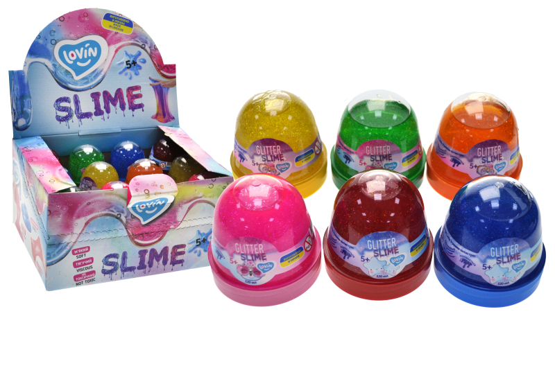 Лизун-антистрес "Lovin" Glitter slime 120мл №80168(24) — фото товару | Канцелярський Сад