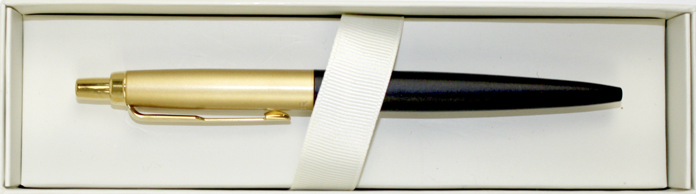 Ручка кульк. "Parker Jotter XL Matt Black&Gold" №13 032 — фото товару | Канцелярський Сад