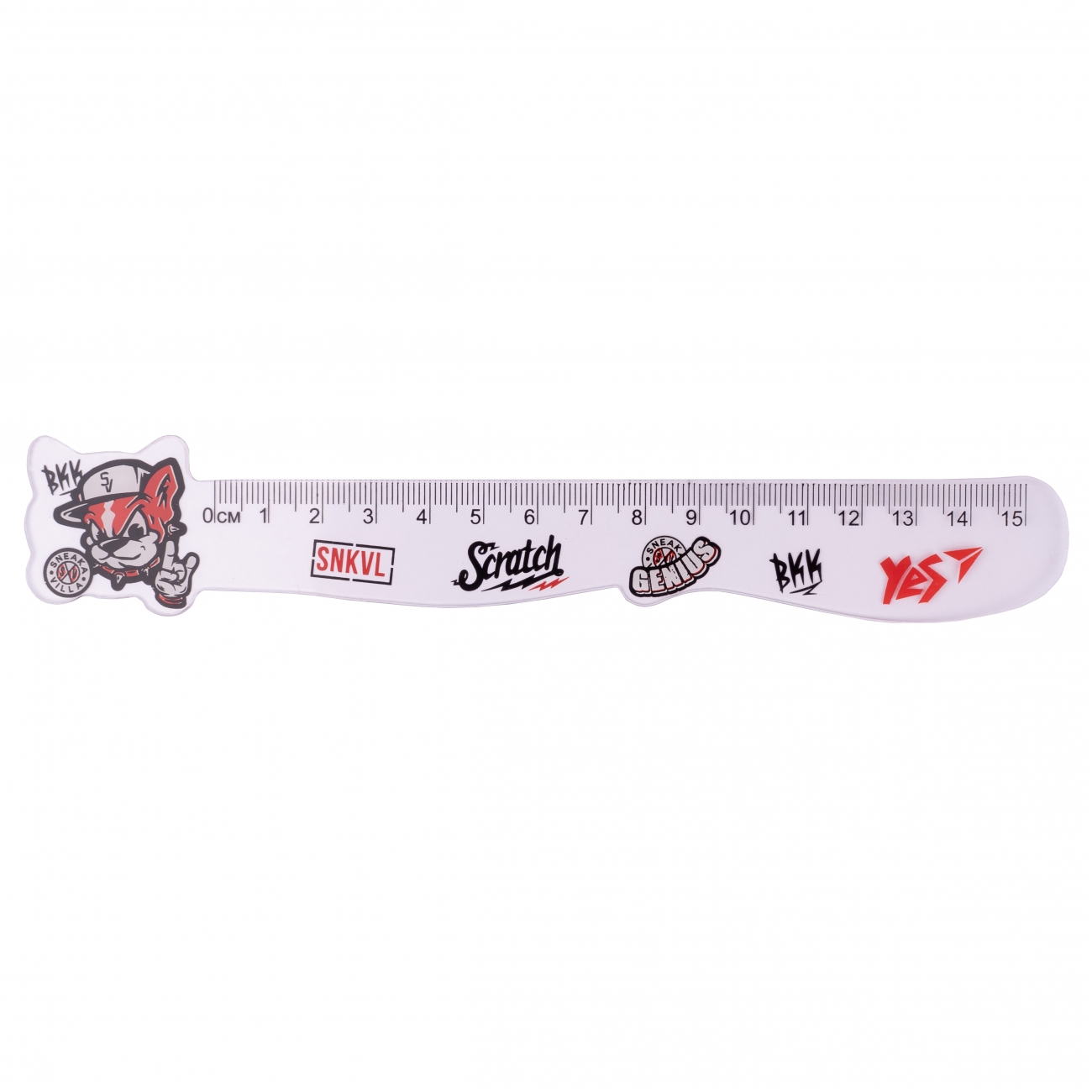 Лінійка пласт. 15см "Yes" Dog фігурна №370634(200(100) — фото товару | Канцелярський Сад