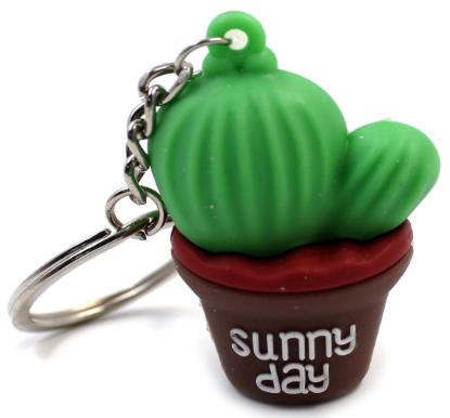 Брелок гумовий "Кактус" №2558(12) — фото товару | Канцелярський Сад