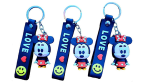 Брелок гумовий "Мінні Маус" зі стрічкою №3134(12) — фото товару | Канцелярський Сад