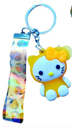 Брелок гумовий "Кіті" зі стрічкою №3136(12) — фото товару | Канцелярський Сад