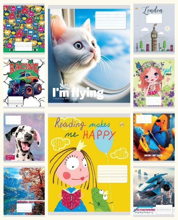 Зошит 12арк. кліт. /ТВ/ "Мікс 6" №ТЕ41100(25)(600) — купити | Канцелярський Сад