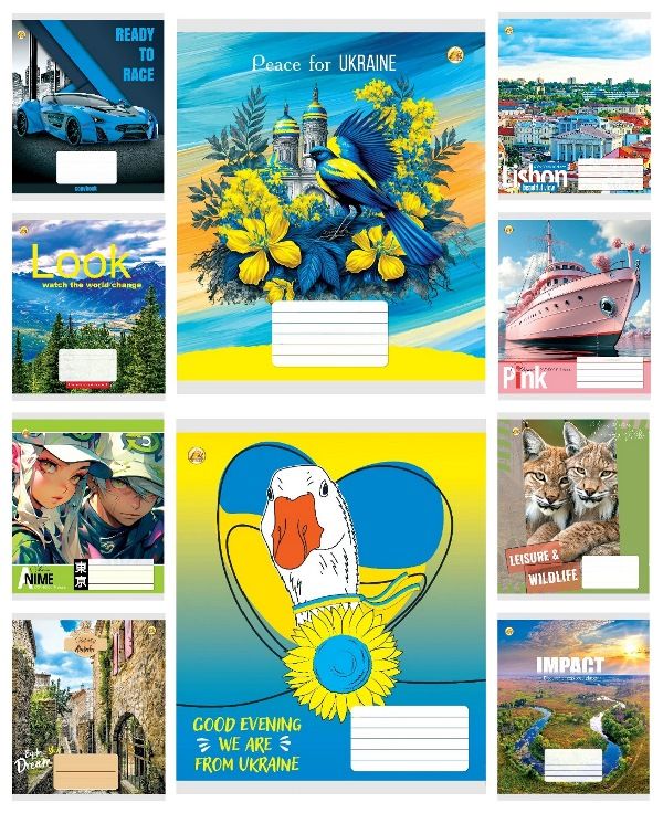 Зошит 18арк. лін. /ТВ/ "Мікс 6" №ТЕ42206(20)(400) — фото товару | Канцелярський Сад