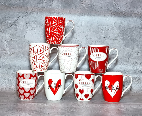 Чашка керам. 340мл "З любов'ю" №2091-21/S&T/(8)(48) — фото товару | Канцелярський Сад