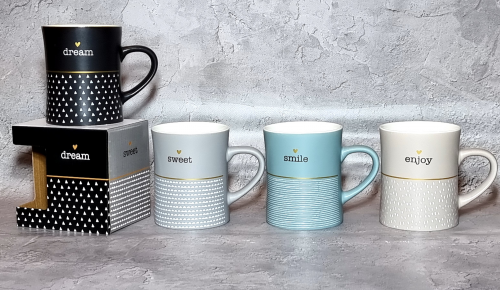 Чашка керам. 460мл "Dreams" в подар.упак №2079-08/S&T/(1)(36) — фото товару | Канцелярський Сад