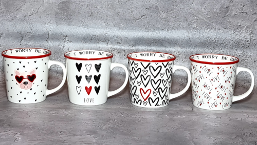 Чашка керам. 320мл "Real Love" №4160-64/S&T/(12)(48) — фото товару | Канцелярський Сад
