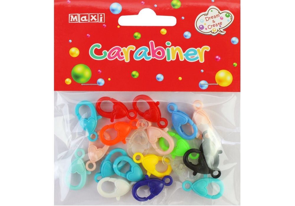 Карабіни для творчості "Maxi" 20шт №MX62783(40) — фото товару | Канцелярський Сад