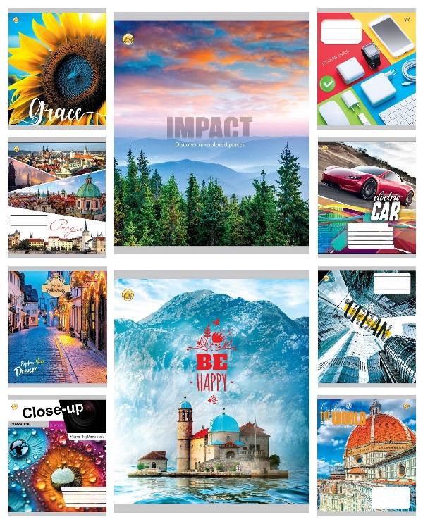 Зошит 96арк. лін. /Л/ "Mix 96ЛінЛюкс2" №ТЕ12742(10)(120) — фото товару | Канцелярський Сад