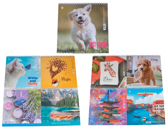 Скетчбук для замальовок 30арк. В5 №ТЕ461388/Тетрада/(12) — фото товару | Канцелярський Сад