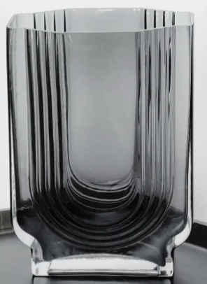 Ваза скло "Сірий обрис" 21см №9099-030 — фото товару | Канцелярський Сад