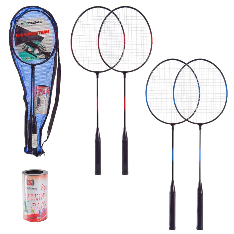 Бадмінтон 2 ракетки, 3 воланчика,в чохлі №BD2430(50) КІ — фото товару | Канцелярський Сад