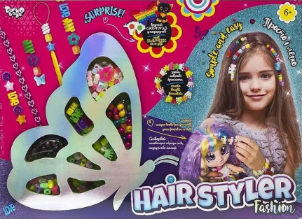 Набір креативної творчості "Hair Styler. Fashion" №HS-01-03/DankoToys/(10) — фото товару | Канцелярський Сад